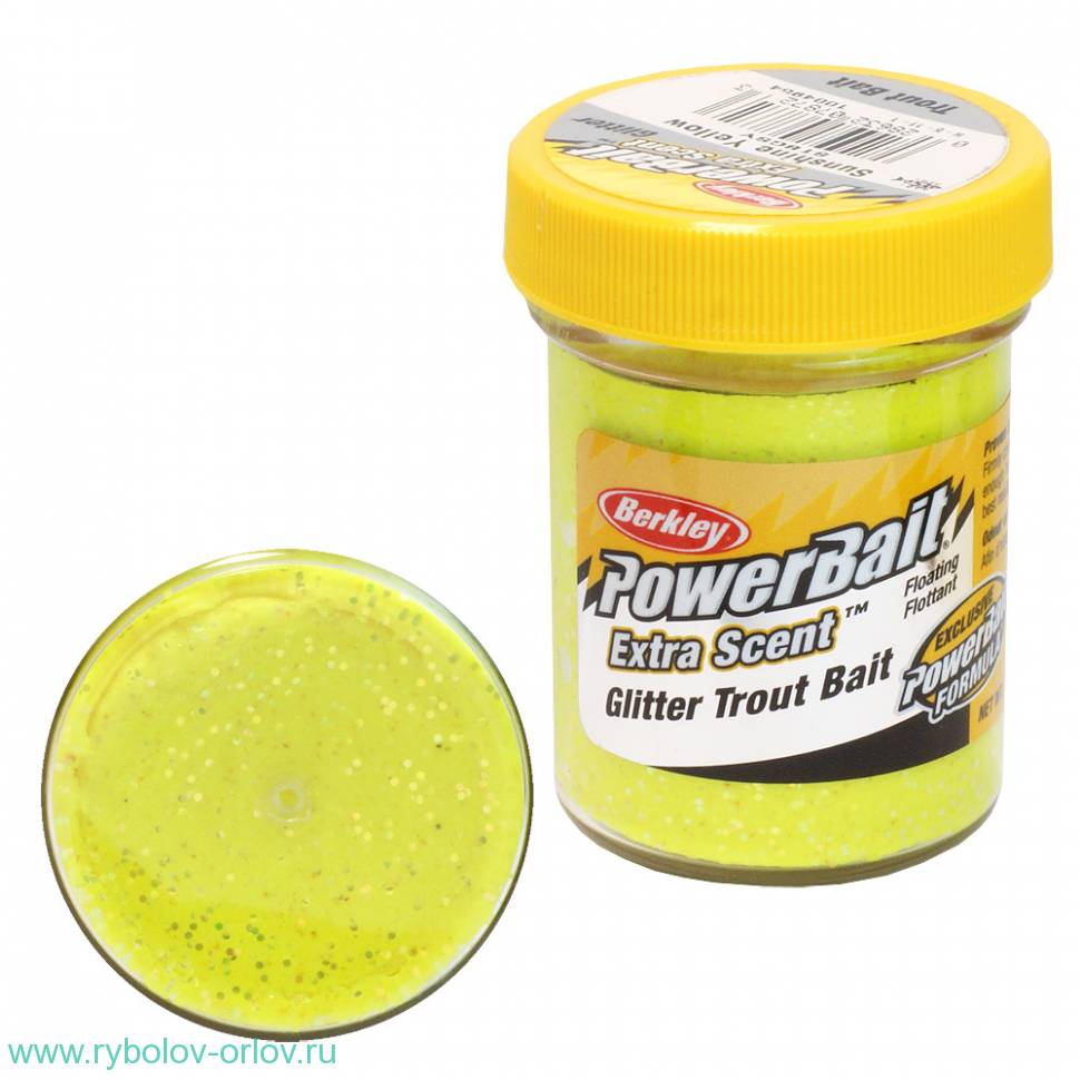 Паста форелевая BERKLEY Powerbait Extra Scent Glitter Trout Bait